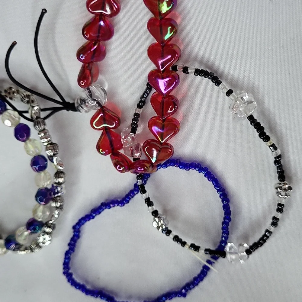 Vintage Days of the Bracelets 1990s Elastic Bead Jewelry (7)